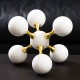 Adornos geométricos adornos de bolas de mármol