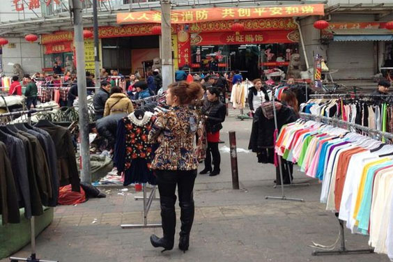 Mercado de ropa de China