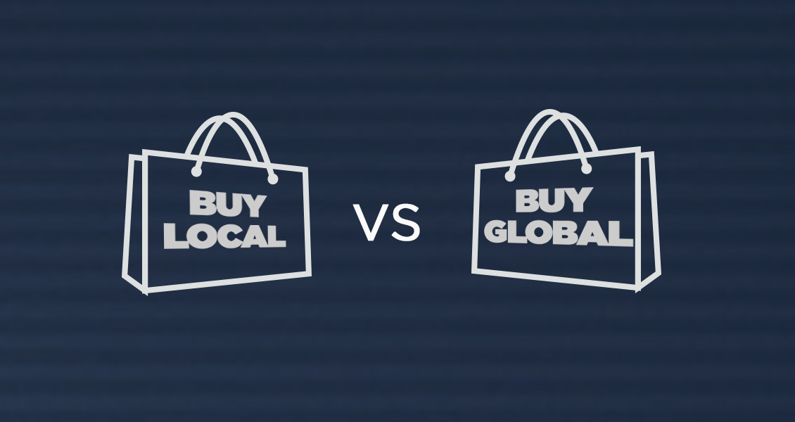 Compras locales vs. globales